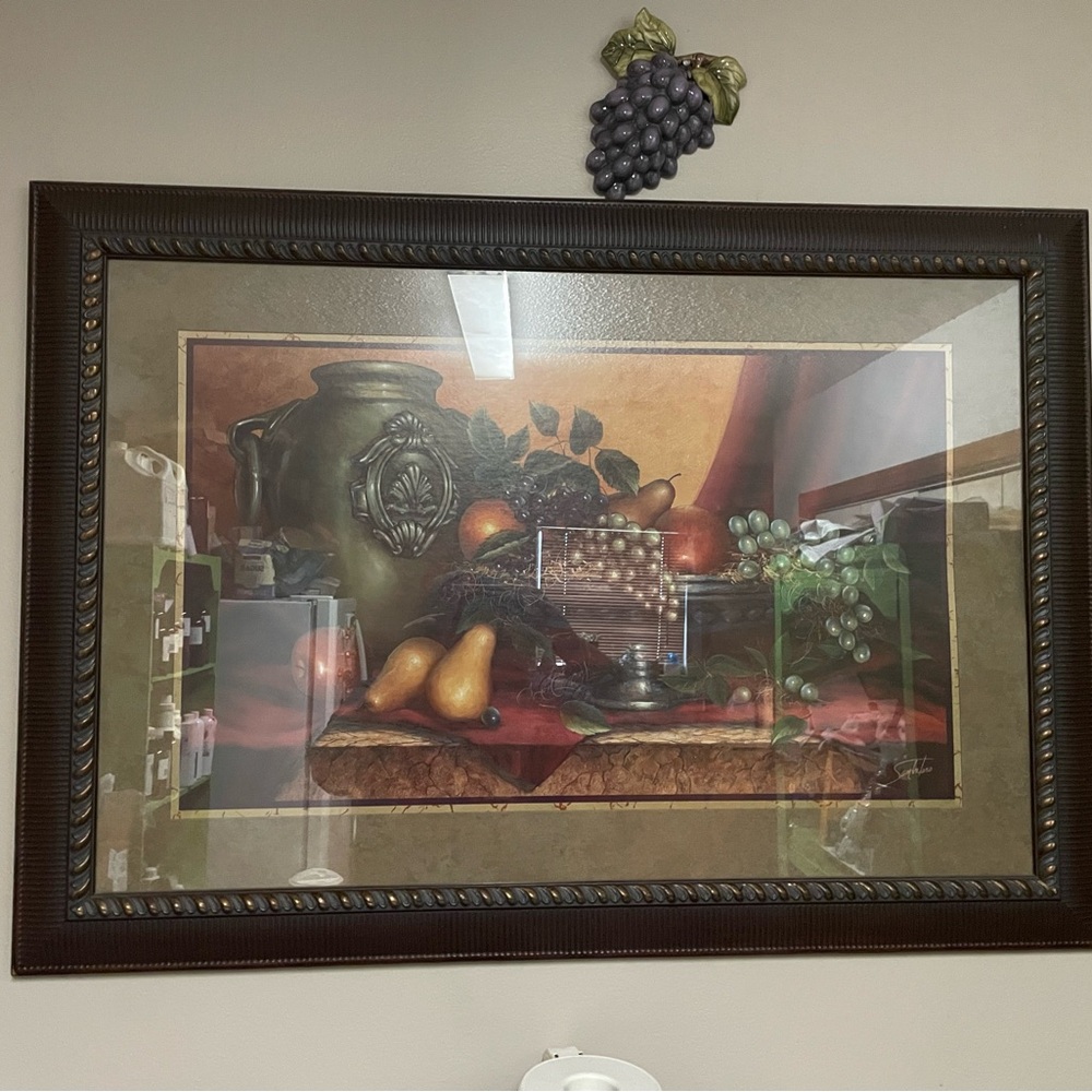 Home Interiors Still Life Wall Art with Black Frame (Big Picture)